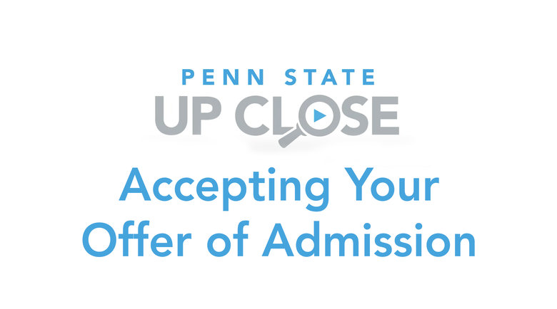 Accepting Your Offer of Admission