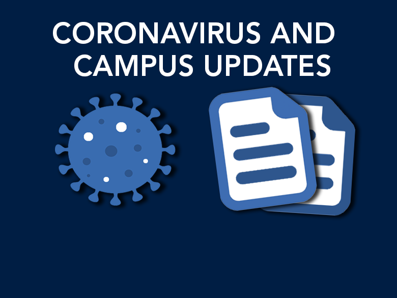 Icons representing COVID-19 and Updates