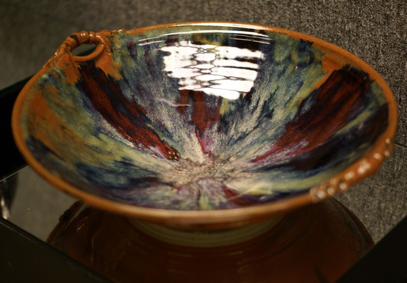 "Multi Color Bowl" stoneware by Ed Zembruski