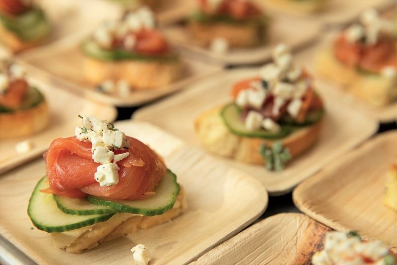 Plated hors d'oeuvres