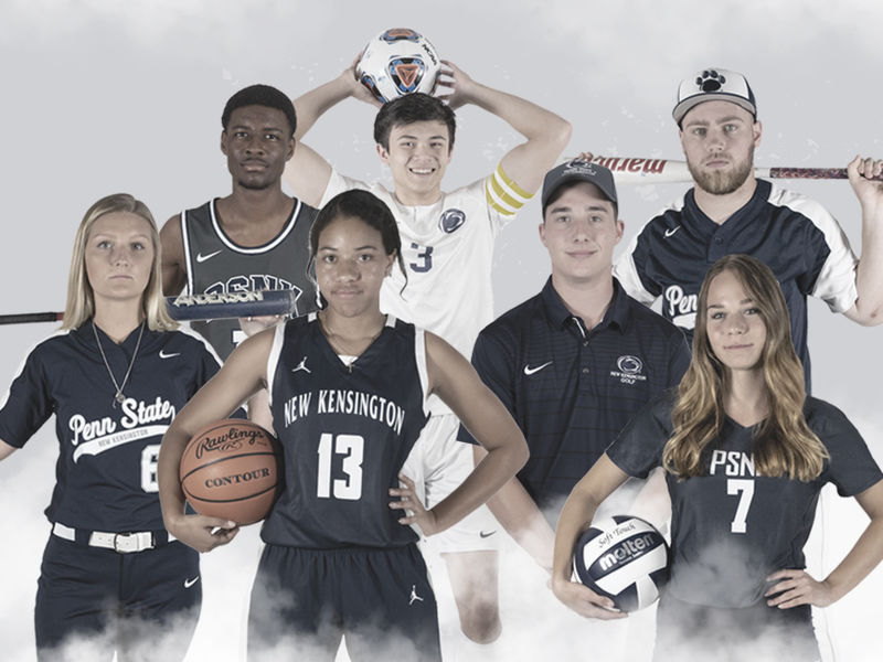 Collage of men's and women's student-athletes Collage of men's and women's student-athletes