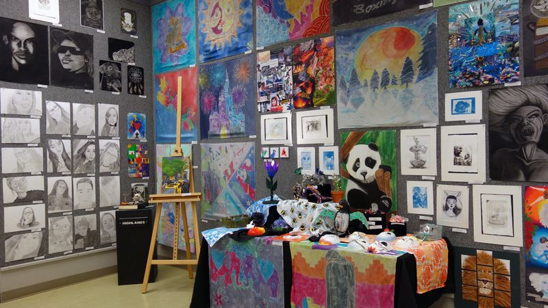 Artwork by Highlands High School featured in Arts Alive exhibit Artwork by Highlands High School featured in Arts Alive exhibit