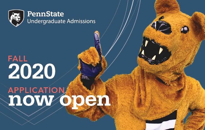 Penn State Fall 2020 Application Now Open