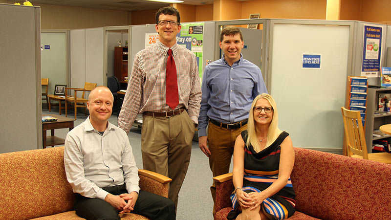 the four professional staff members in the Success Center