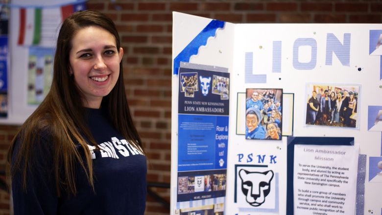 New Kensington Lion Ambassador at spring 2018 club rush