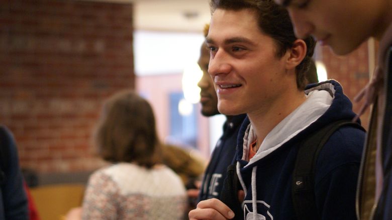 Students talk at New Kensington spring 2018 club rush