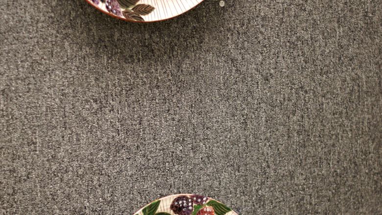 "Blackberry Platter" earthenware by Christy Culp