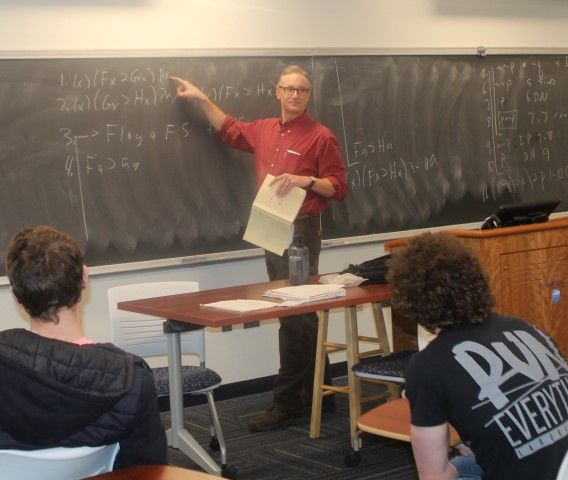 Faculty teaching in classroom faculty teaching