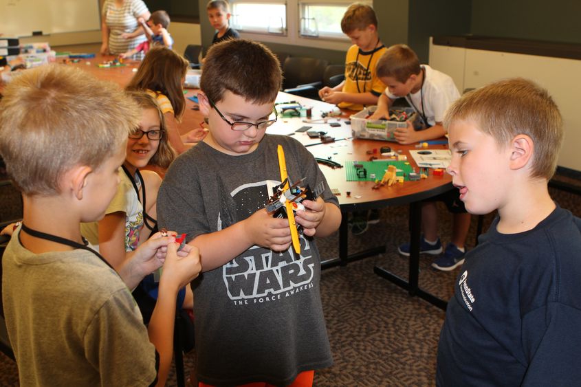 Young students at camp