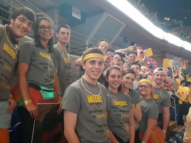 Students at THON