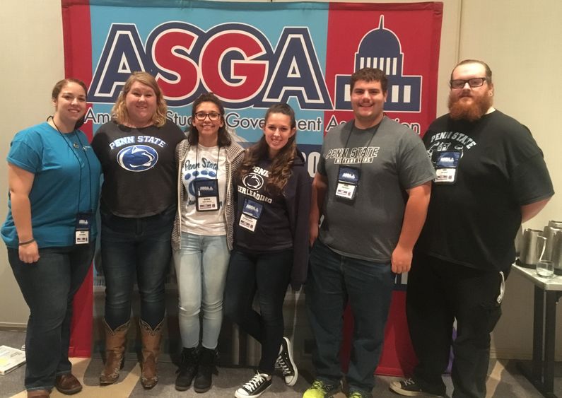 Students at ASGA conference Students at summit