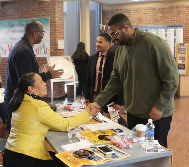 Students at Advocacy fair Advocacy Fair