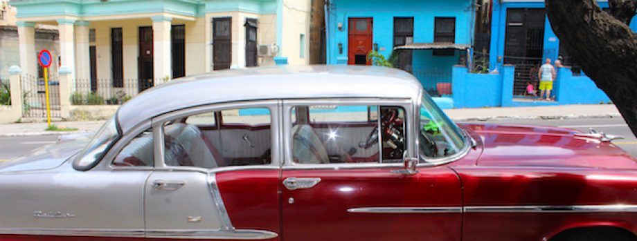 Old American car in Cuba Car in Cuba
