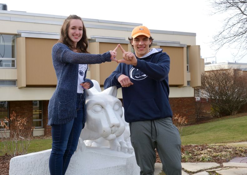 New Kensington THON dancers at Lion Shrine