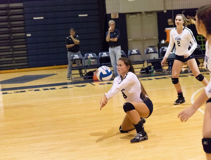 Cora Rejniak on volleyball court Cora Rejniak on volleyball court