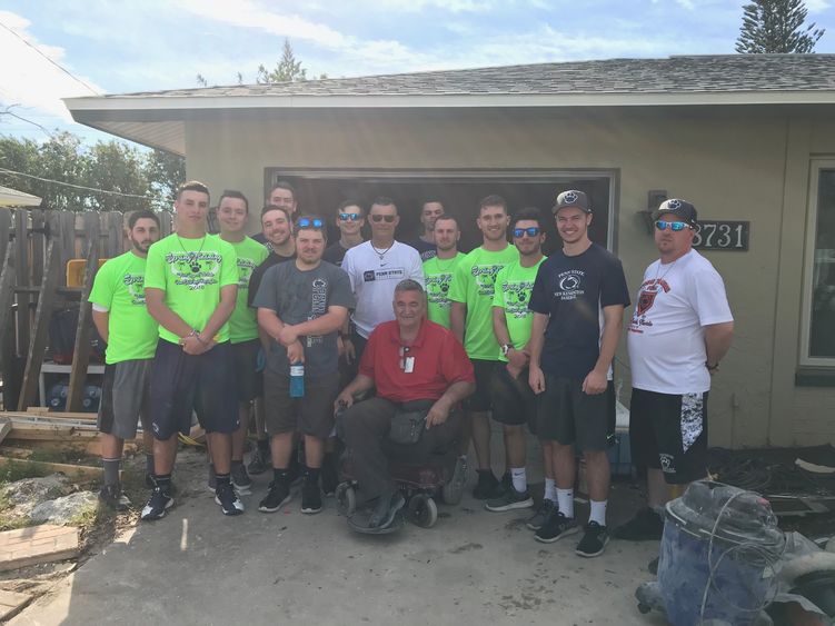 New Kensington baseball team breaks for a photo with Ft. Myers, Florida Resident New Kensington baseball team breaks for a photo with Ft. Myers, Florida Resident