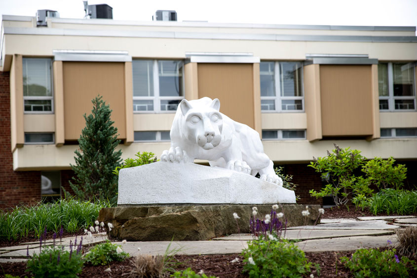 Penn State New Kensington lion shrine Penn State New Kensington lion shrine