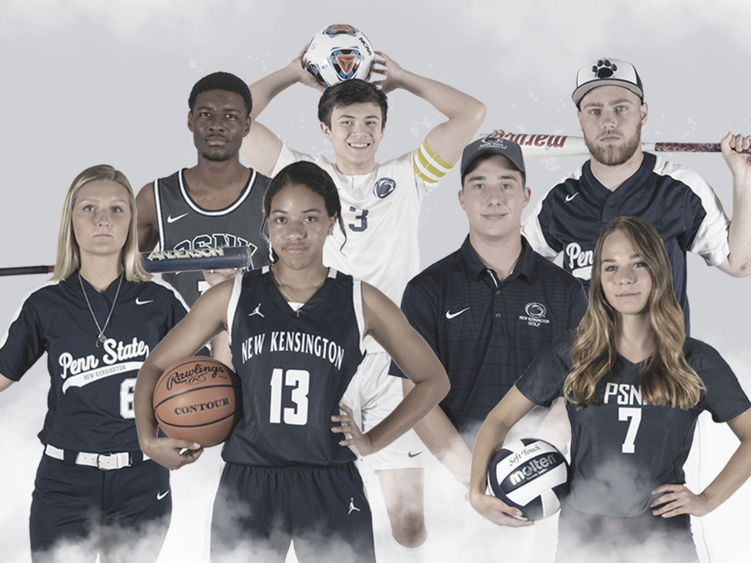 Collage of men's and women's student-athletes Collage of men's and women's student-athletes