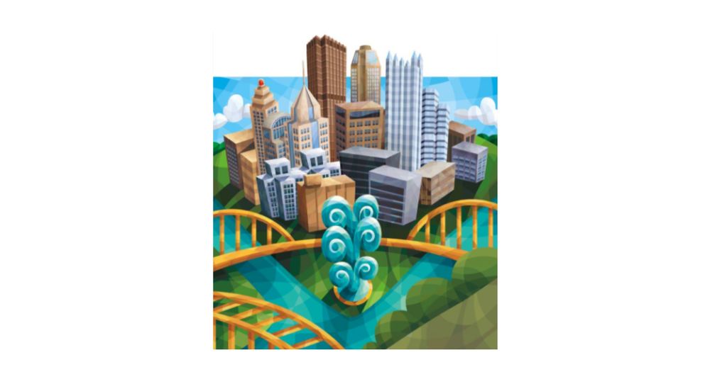 Pittsburgh skyline illustration by artist Gregg Valley